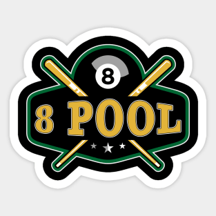 8 Ball 8 Pool Billiards Sticker